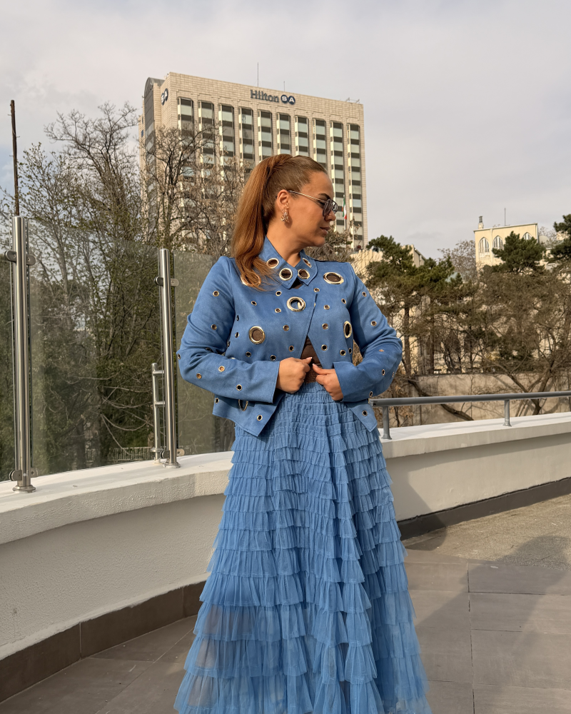 İTALYAN TÜTÜ ETEK İNDİGO