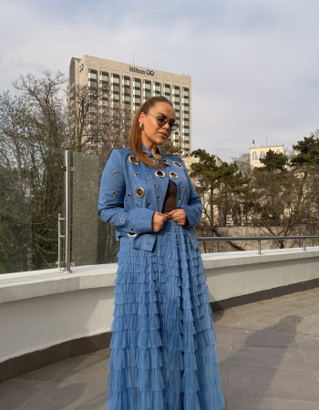 İTALYAN TÜTÜ ETEK İNDİGO