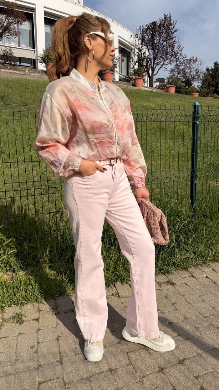 İTALYAN KEMERLİ JEAN PEMBE