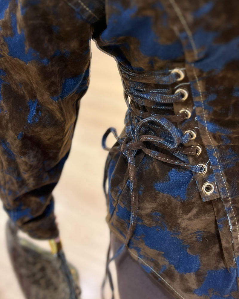 İTALYAN DOKULU KAHVE GÖMLEK