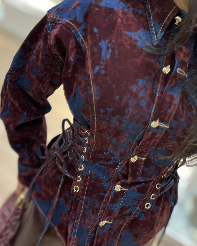 İTALYAN DOKULU BORDO GÖMLEK