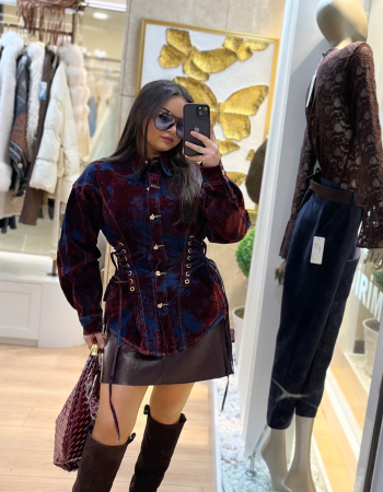 İTALYAN DOKULU BORDO GÖMLEK