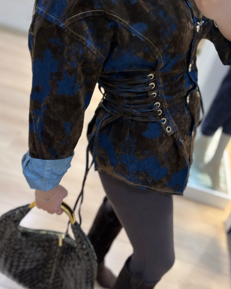 İTALYAN DOKULU KAHVE GÖMLEK