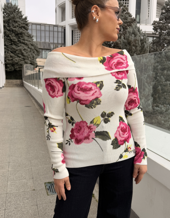 MADONNA YAKA FLOWER MERSERİZE