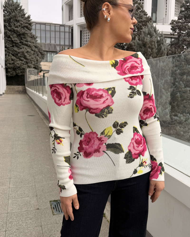 MADONNA YAKA FLOWER MERSERİZE