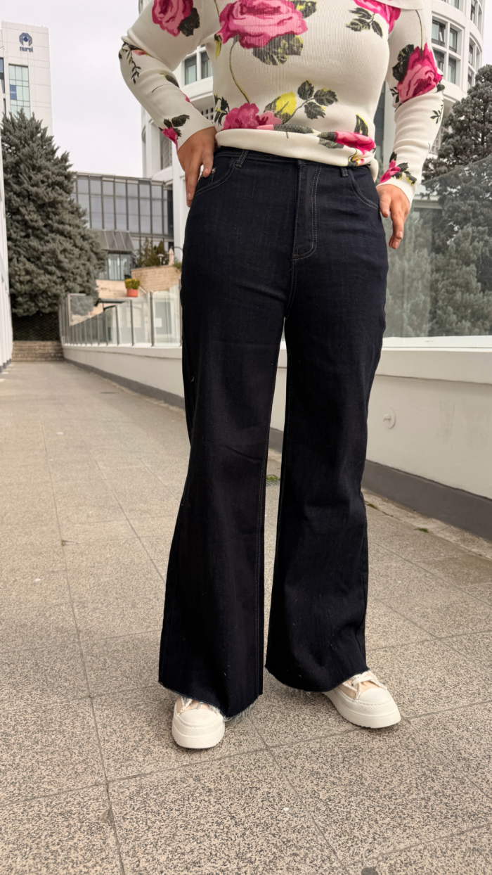 LACİVERT JEAN CEP DETAY