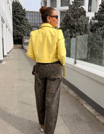 ZIMBA DETAY LEOPAR JEAN