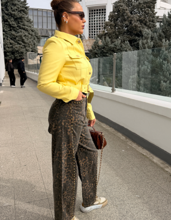 ZIMBA DETAY LEOPAR JEAN