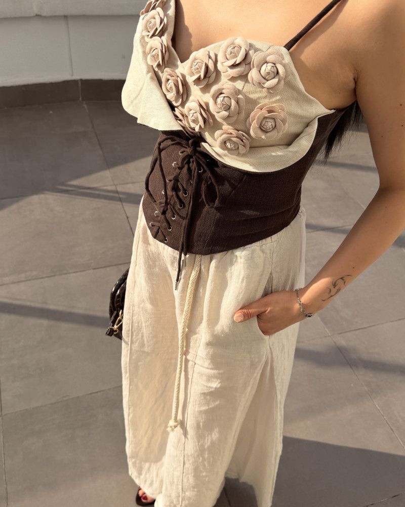 KETEN PANTOLON BEİGE