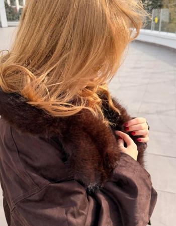 ACI KAHVE İTALYAN SÜET BOMBER MONT ACI KAHVE İTALYAN SÜET BOMBER MONT