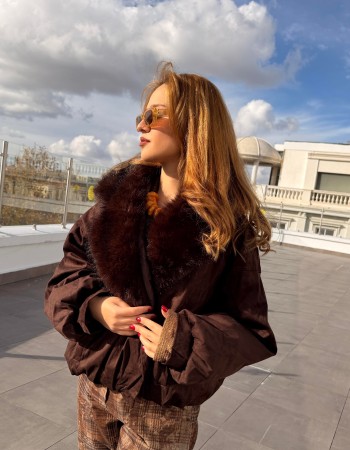 ACI KAHVE İTALYAN SÜET BOMBER MONT ACI KAHVE İTALYAN SÜET BOMBER MONT