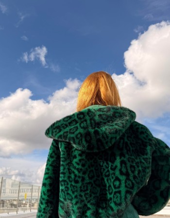 ALEX MAX LEOPAR KAPÜŞONLU KÜRK PREMIUM