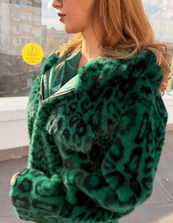 ALEX MAX LEOPAR KAPÜŞONLU KÜRK PREMIUM