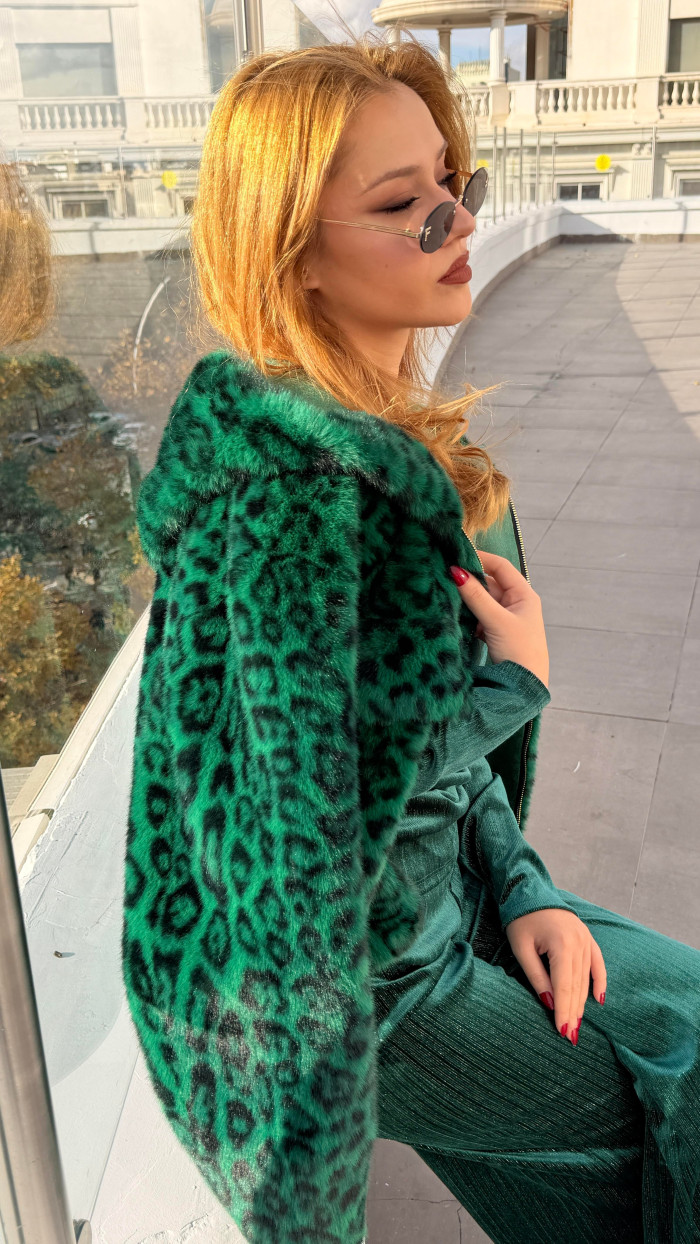 ALEX MAX LEOPAR KAPÜŞONLU KÜRK PREMIUM ALEX MAX LEOPAR KAPÜŞONLU KÜRK PREMIUM