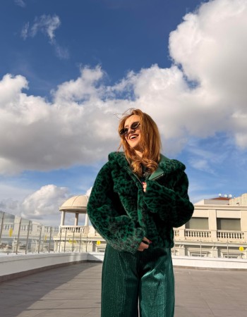 ALEX MAX LEOPAR KAPÜŞONLU KÜRK PREMIUM