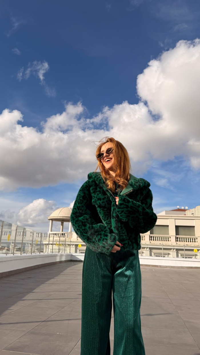 ALEX MAX LEOPAR KAPÜŞONLU KÜRK PREMIUM