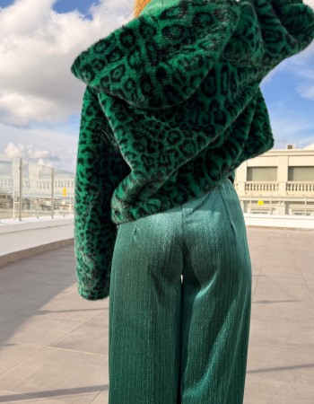 ALEX MAX LEOPAR KAPÜŞONLU KÜRK PREMIUM