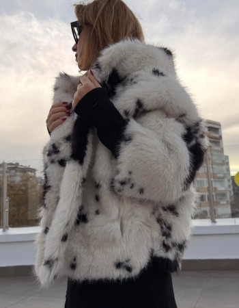 İTALYAN BENEKLİ KÜRK BEYAZ