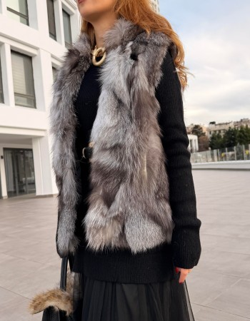 İTALYAN KÜRK YELEK ORİJİNAL