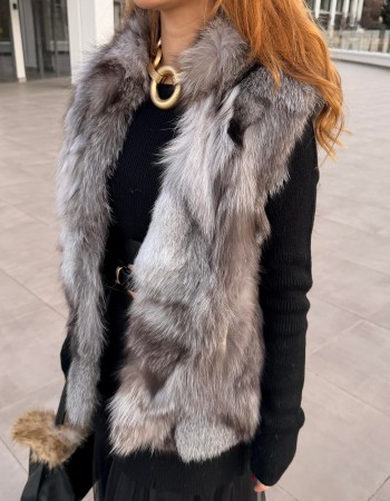 İTALYAN KÜRK YELEK ORİJİNAL