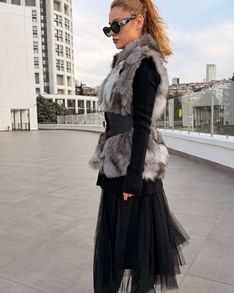 İTALYAN KÜRK YELEK ORİJİNAL