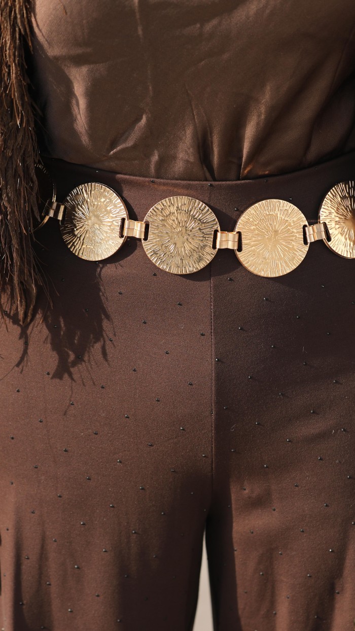 İTALYAN METAL GOLD KEMER