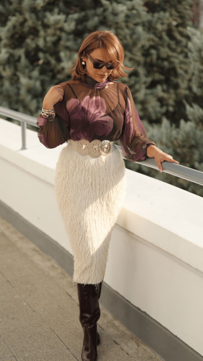 İTALYAN PÜSKÜLLÜ ETEK KREM