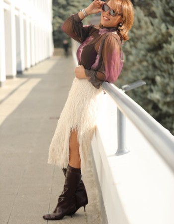 İTALYAN PÜSKÜLLÜ ETEK KREM