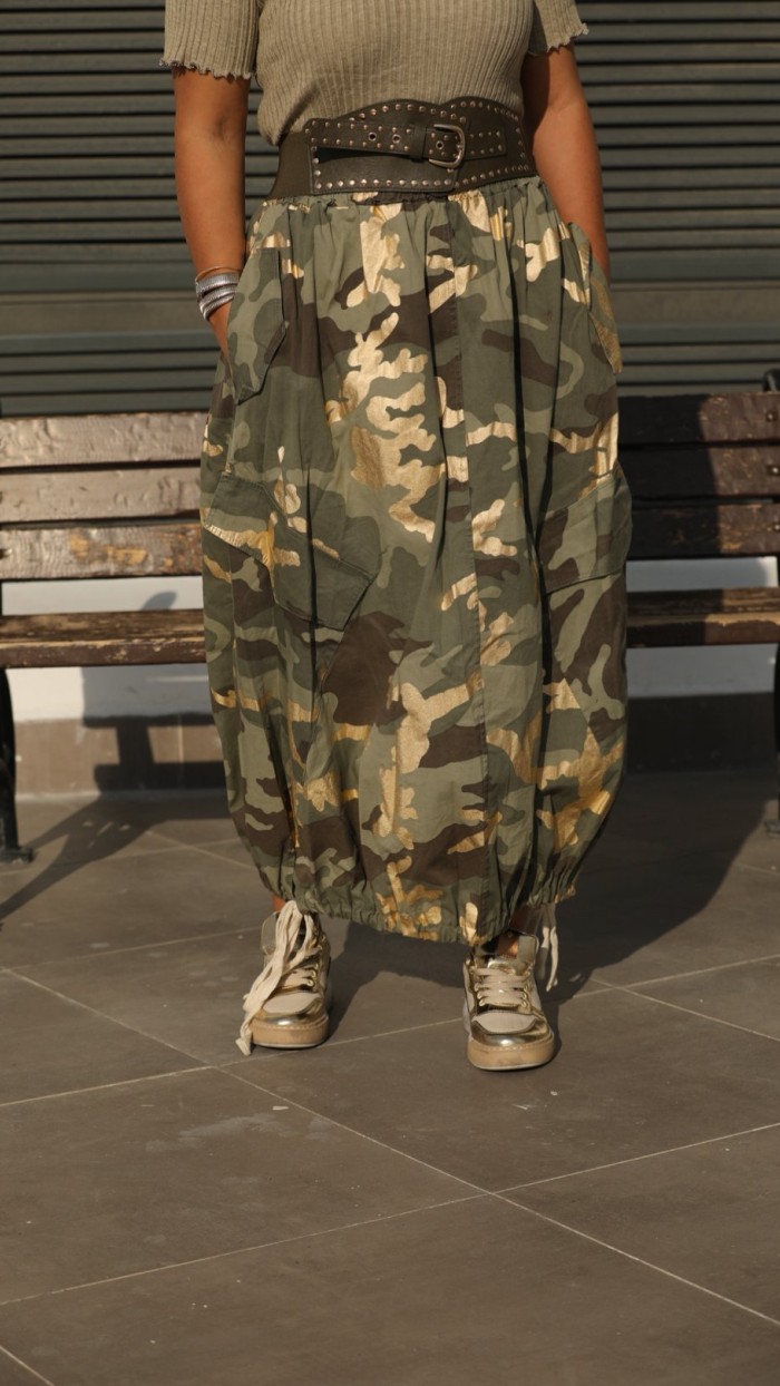 İTHAL HAKİ ELASTİK DERİ DETAY KEMER