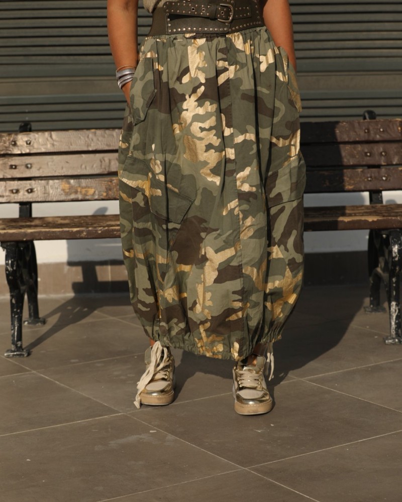 İTHAL HAKİ ELASTİK DERİ DETAY KEMER