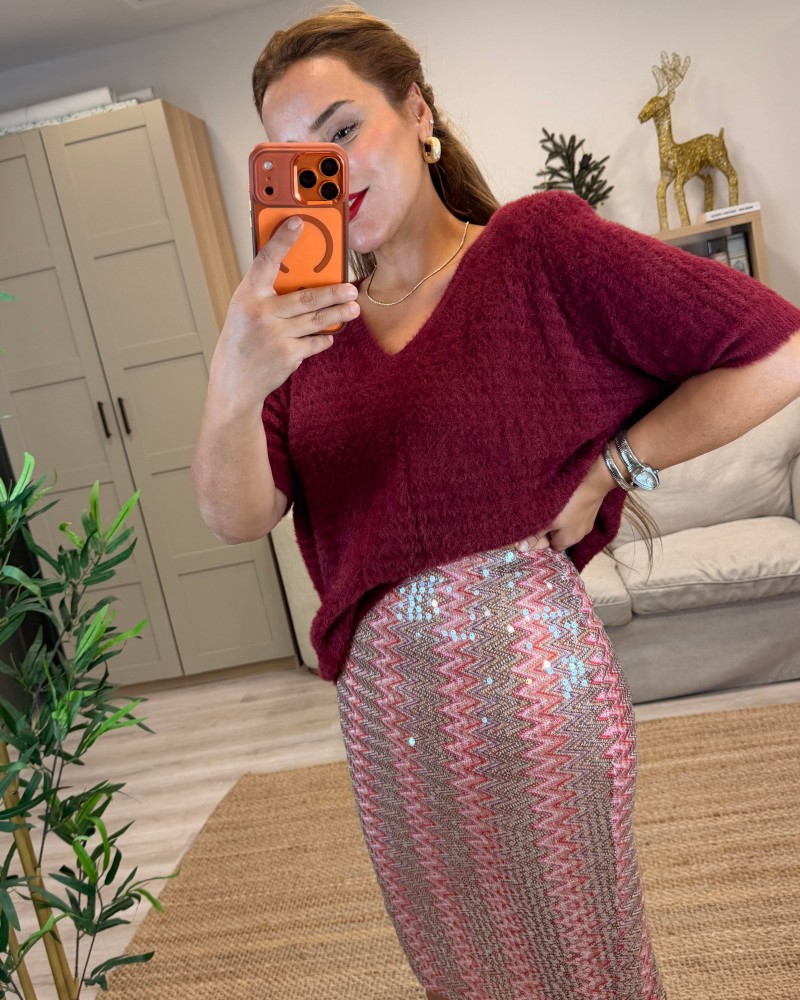 İTHAL PAYETLİ DESENLİ ETEK İTHAL PAYETLİ DESENLİ ETEK