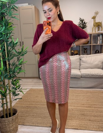 İTHAL PAYETLİ DESENLİ ETEK İTHAL PAYETLİ DESENLİ ETEK