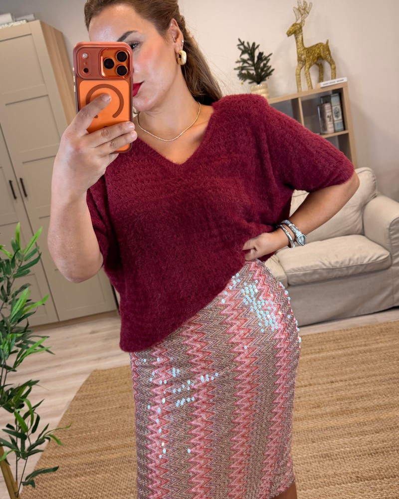 İTHAL PAYETLİ DESENLİ ETEK İTHAL PAYETLİ DESENLİ ETEK