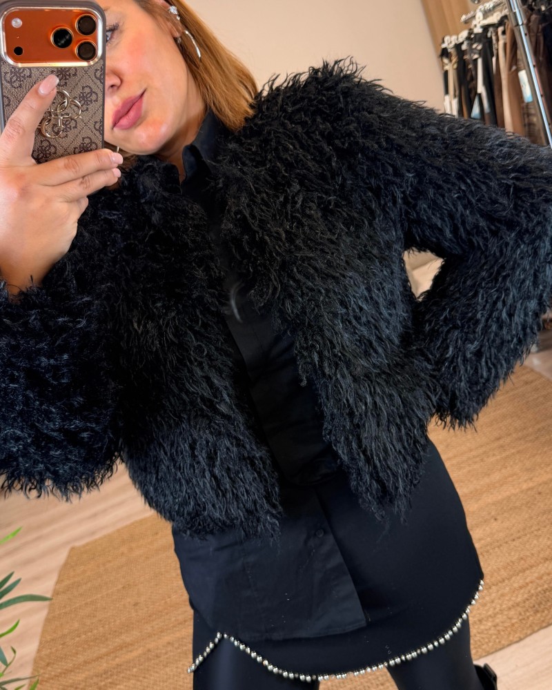 İTHAL PÜSKÜLLÜ KÜRK SİYAH