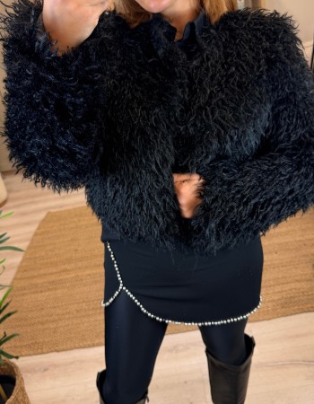 İTHAL PÜSKÜLLÜ KÜRK SİYAH