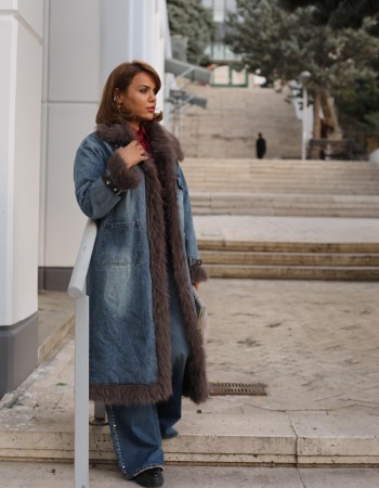 KÜRK DETAYLI KOT İTHAL KABAN