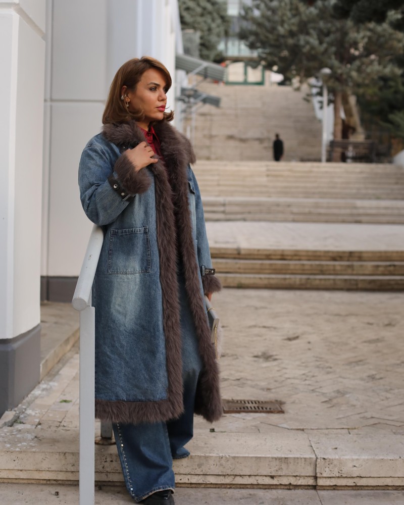 KÜRK DETAYLI KOT İTHAL KABAN