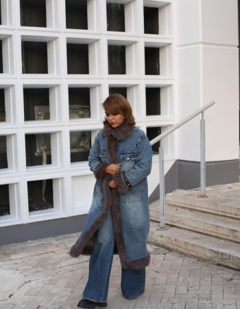 KÜRK DETAYLI KOT İTHAL KABAN