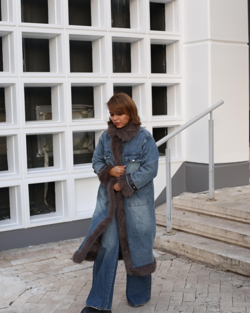 KÜRK DETAYLI KOT İTHAL KABAN