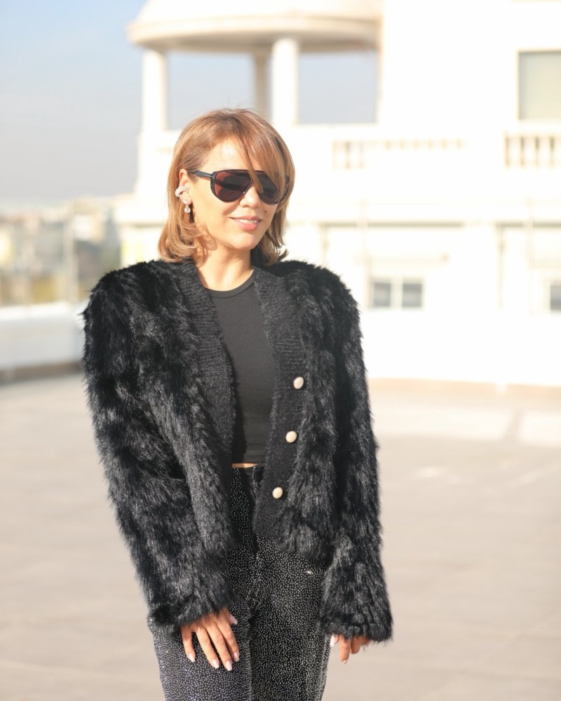 TAŞ DETAYLI İTALYAN SİYAH JEAN