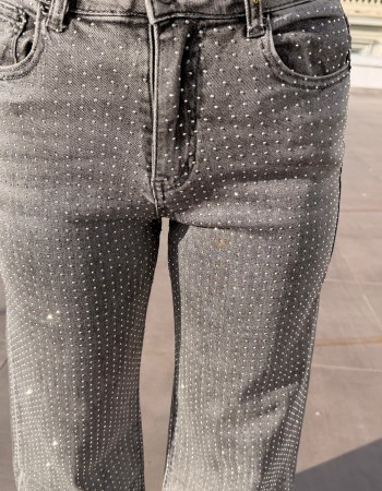 TAŞLI İTHAL GRİ JEAN